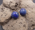 Boucles d'oreilles - Clous en Lapis Lazuli d'Afghanistan