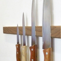 porte couteau en bois de noyer longueur 50cm