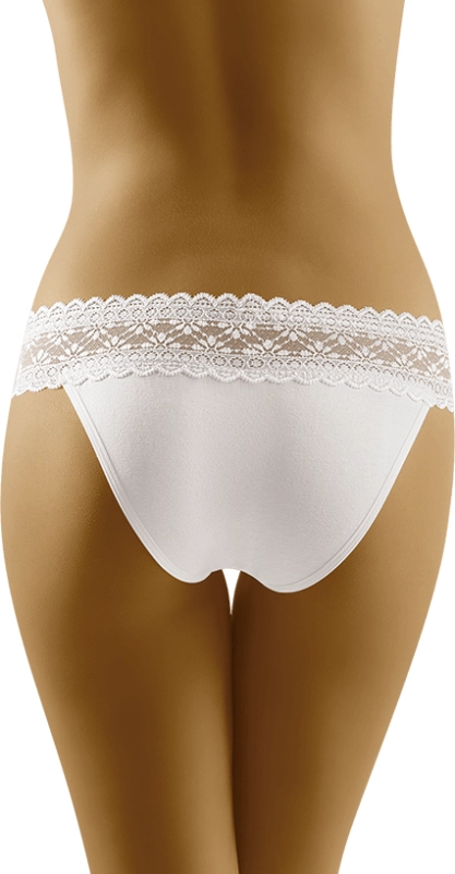 Wolbar ECO TI - Culotte sexy coton femme taille basse noire blanche tailles S ou L