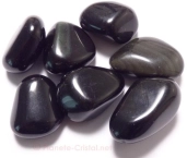 Obsidienne oeil celeste veritable ( 2,5 à 3 cm. (12 - 15 grammes) )