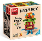 Briques de construction Hello box Rainbow mix 100 Bioblo - Blocs de